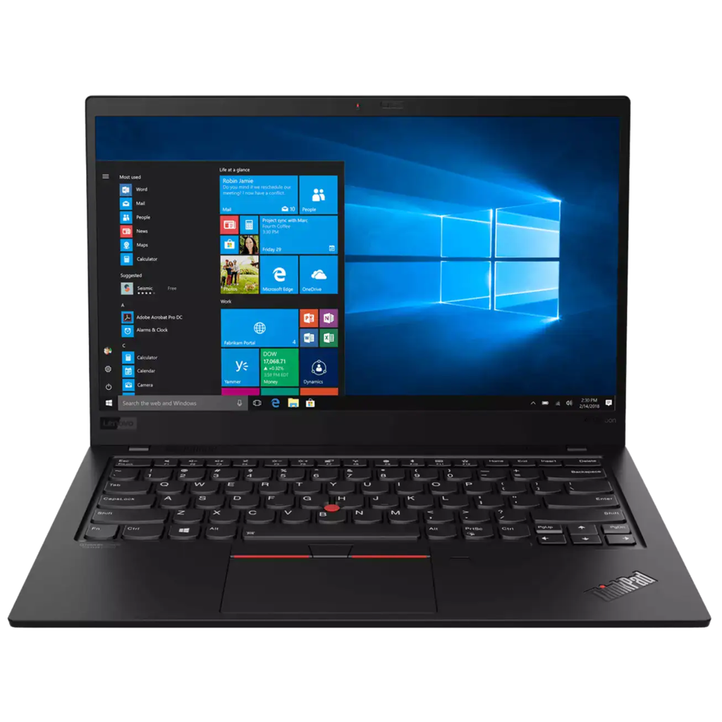Ultrabook LENOVO ThinkPad X1 Carbon 7th Gen | Pantalla 2K (2560x1440) | Intel Core i5-8365U | 8GB RAM | 256GB SSD NVMe | Win 11 Pro - Fibra de Carbono
