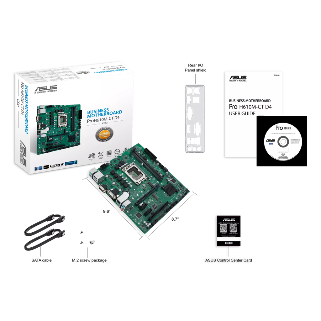 ASUS H610M-CT Pro Tarjeta Madre Intel H610 Micro ATX DDR4