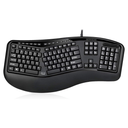 Adesso TruForm AKB-150SB Teclado Ergonómico USB con Lector Smart Card