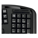 Adesso TruForm AKB-150SB Teclado Ergonómico USB con Lector Smart Card