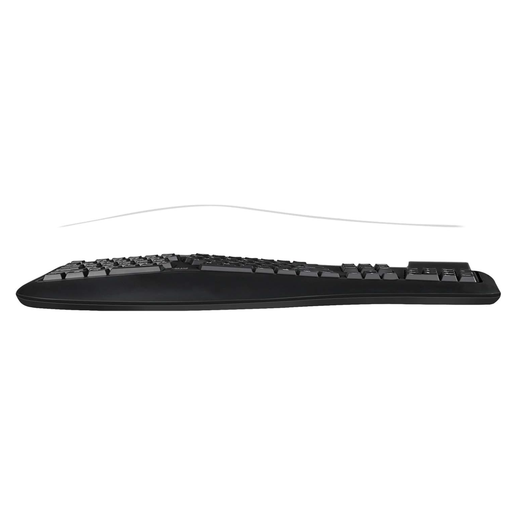 Adesso TruForm AKB-150SB Teclado Ergonómico USB con Lector Smart Card