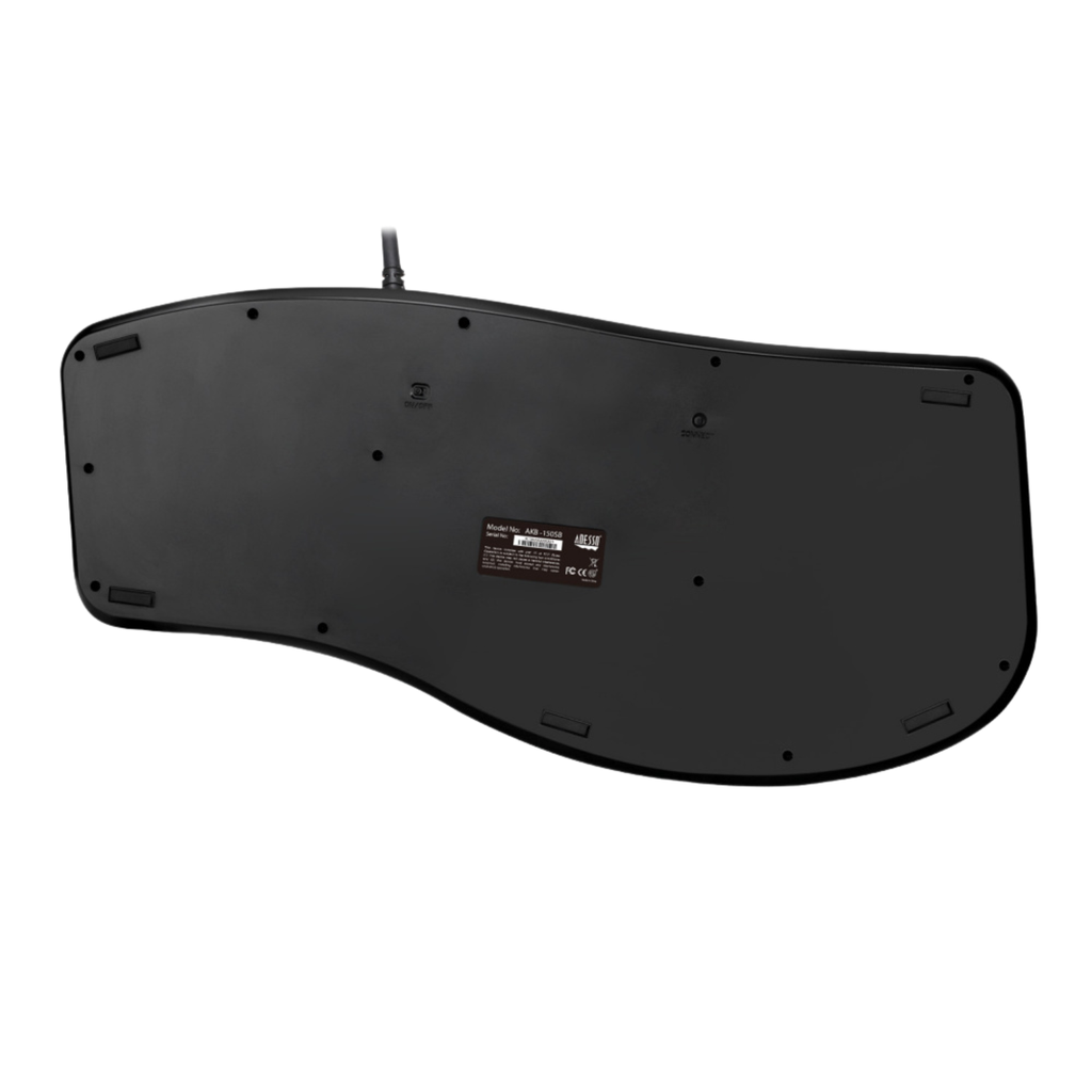 Adesso TruForm AKB-150SB Teclado Ergonómico USB con Lector Smart Card