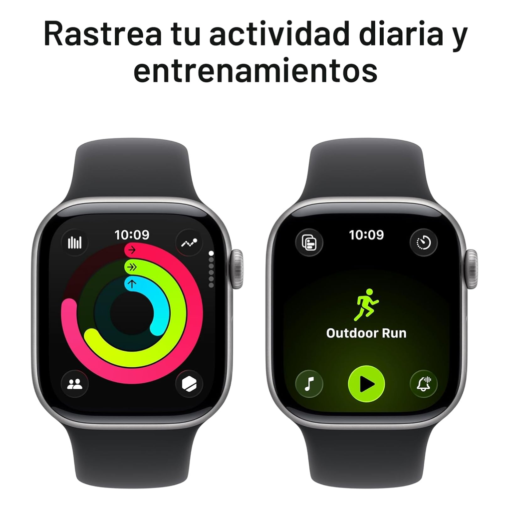 Apple Watch Series 11 GPS 42mm Aluminio Gris Espacial Banda Negra S/M