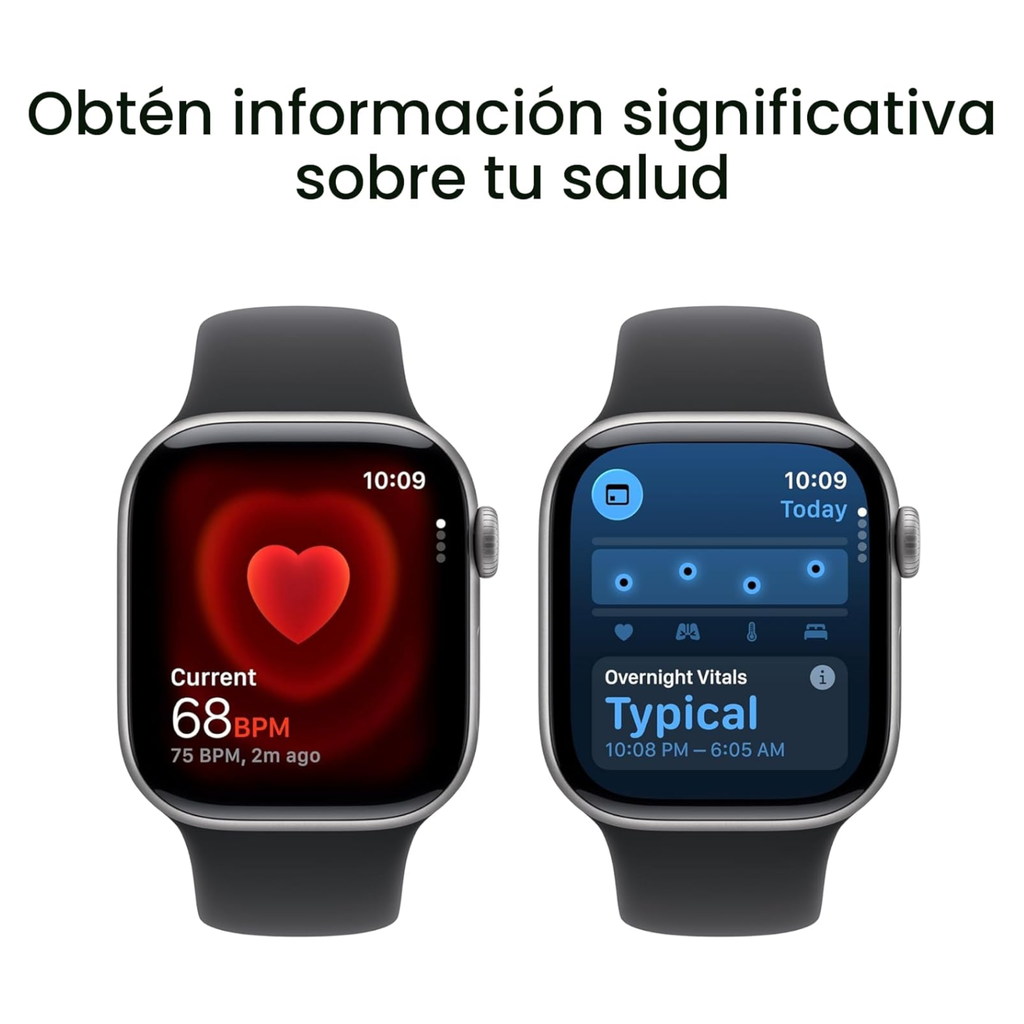 Apple Watch Series 11 GPS 42mm Aluminio Gris Espacial Banda Negra S/M