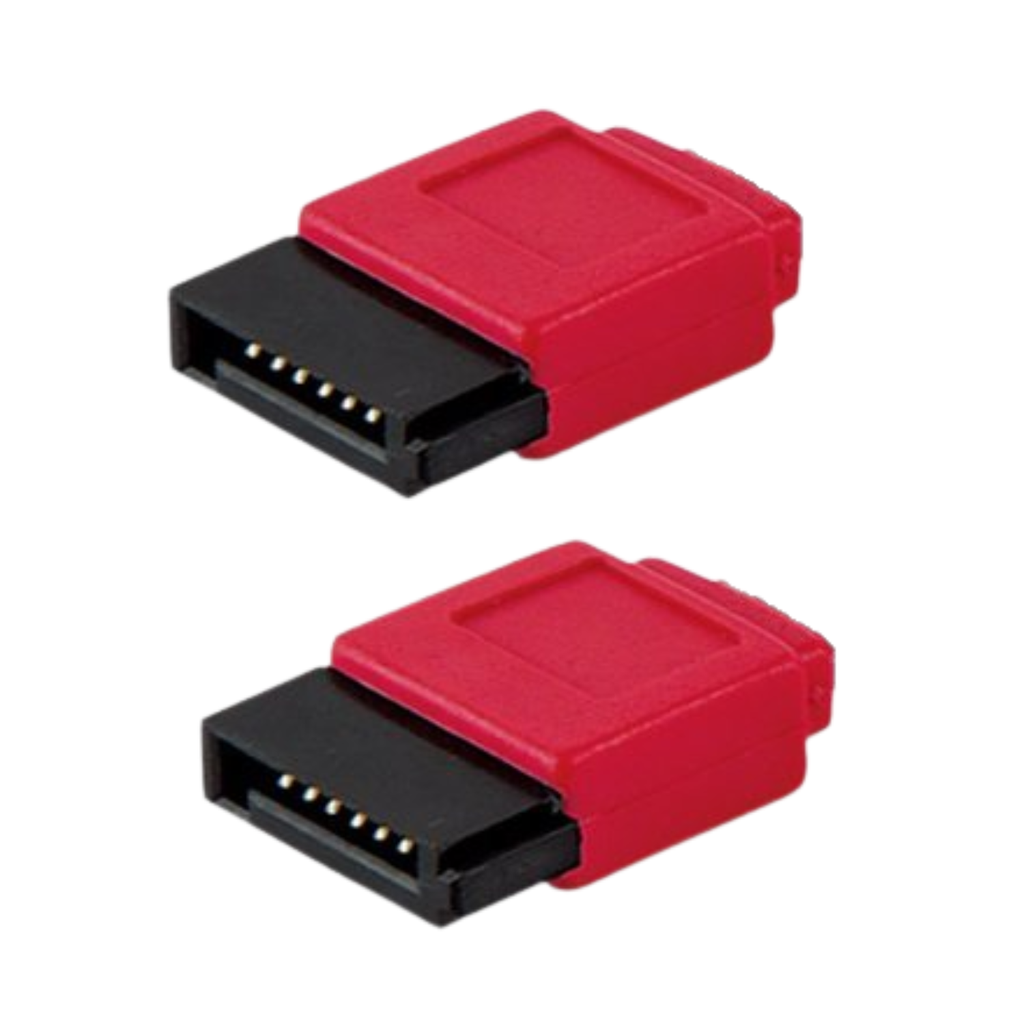 CABLE SATA 50CM 7 PINES ROJO - CONECTOR RECTO M-M