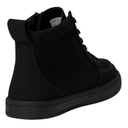 BILLY Footwear Toddler Harmon Sneakers - Black 6T: Zipper & Lace Up, Cushioned Insole, Non Marking Sole