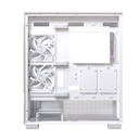 Gabinete Gamer EINAREX S501D RGB Version White - Chasis de PC, Panel Lateral de Vidrio Templado, Sistema de Iluminación RGB, Diseño de Alto Flujo de Aire, Color Blanco (EXCS-S501D-R-W)