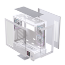 Gabinete Gamer EINAREX S501D RGB Version White - Chasis de PC, Panel Lateral de Vidrio Templado, Sistema de Iluminación RGB, Diseño de Alto Flujo de Aire, Color Blanco (EXCS-S501D-R-W)