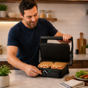 DOMINION Panini Maker & Grill Stainless Steel – Versatilidad Gourmet y Potencia en su Cocina