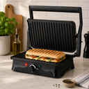 DOMINION Panini Maker & Grill Stainless Steel – Versatilidad Gourmet y Potencia en su Cocina