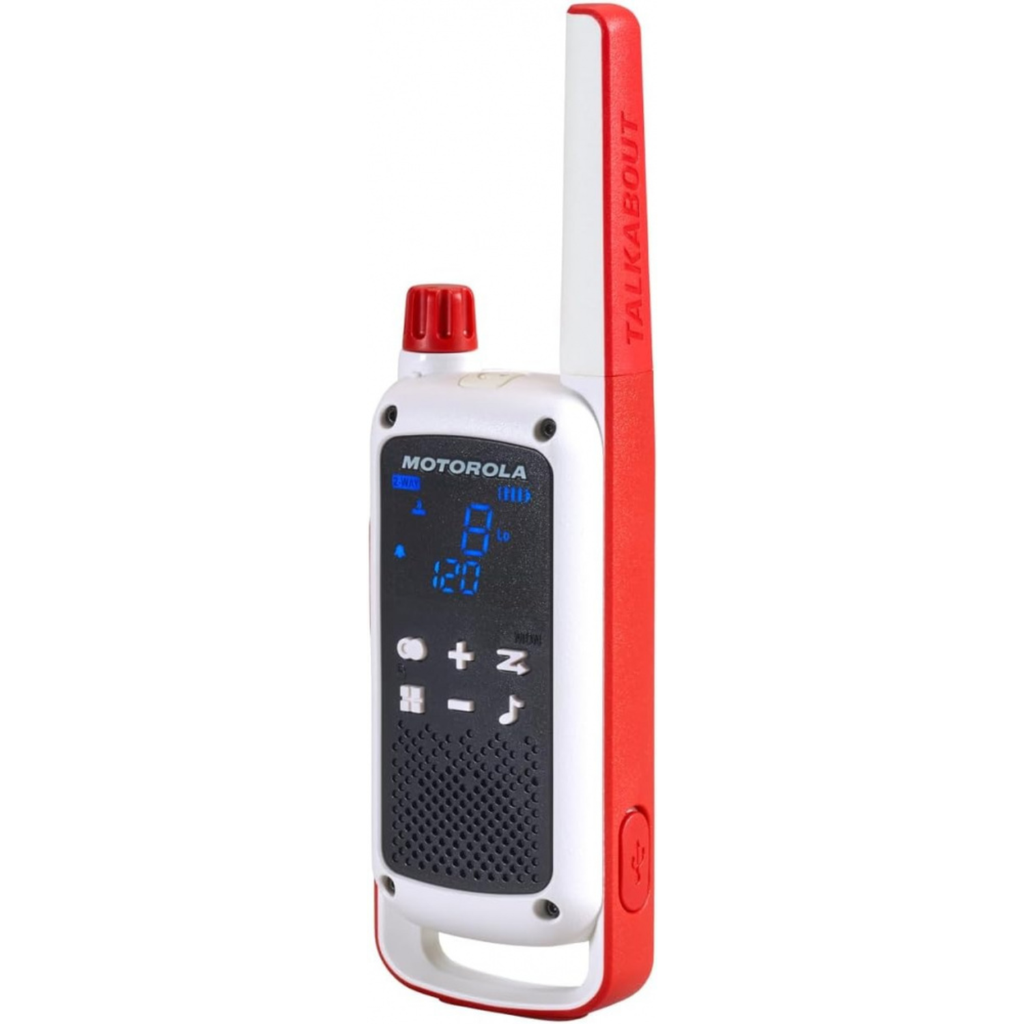 Motorola Talkabout T478 – Walkie Talkie de Emergencia, Licencia American Red Cross, Comunicador Two-Way, Linterna Integrada, Alcance Extendido (Nuevo)