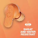 Skullcandy Dime True Wireless – Audífonos Bluetooth Inalámbricos Compactos, Micrófono Integrado, Golden Orange