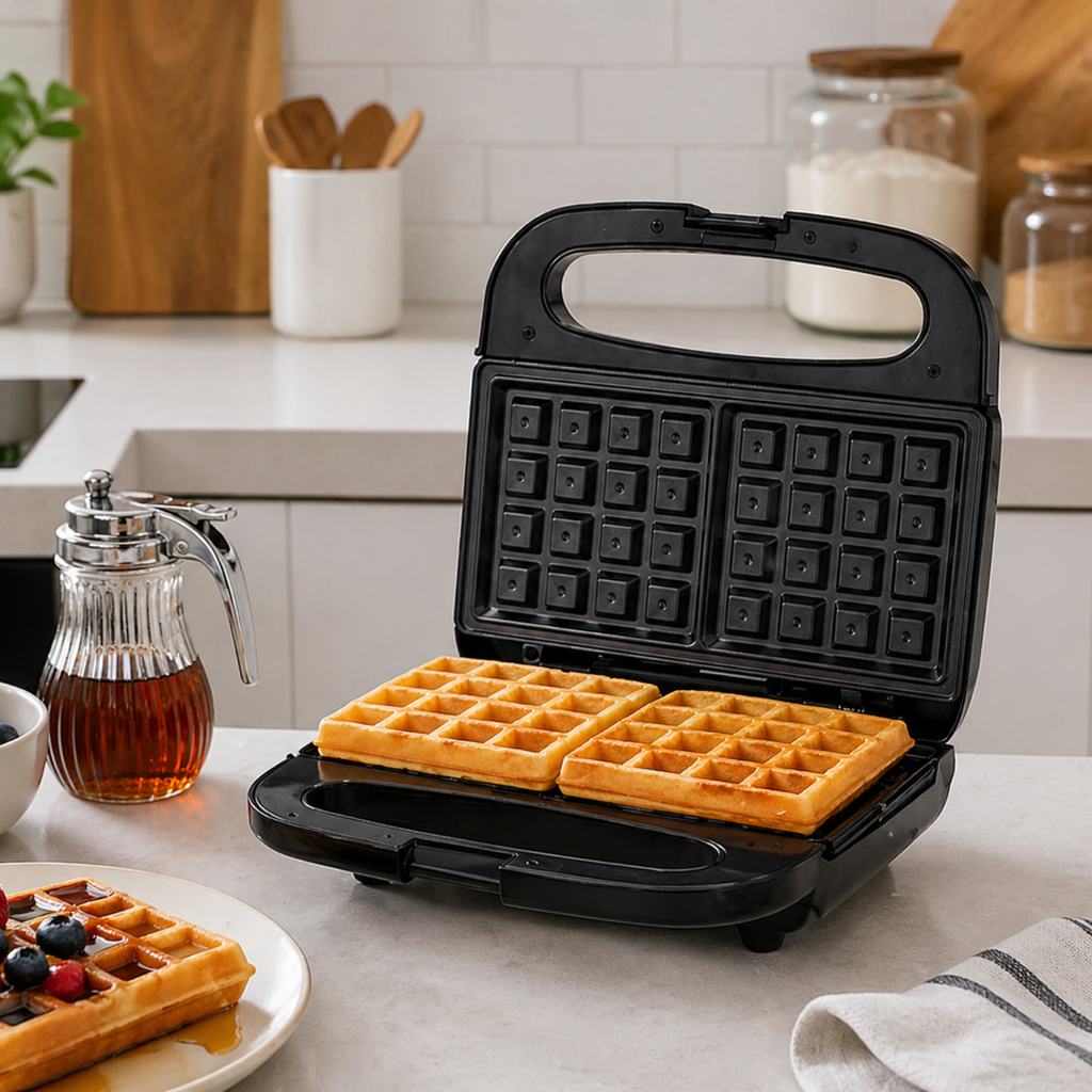 DOMINION Waffle Maker, Black 