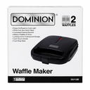DOMINION Waffle Maker, Black 