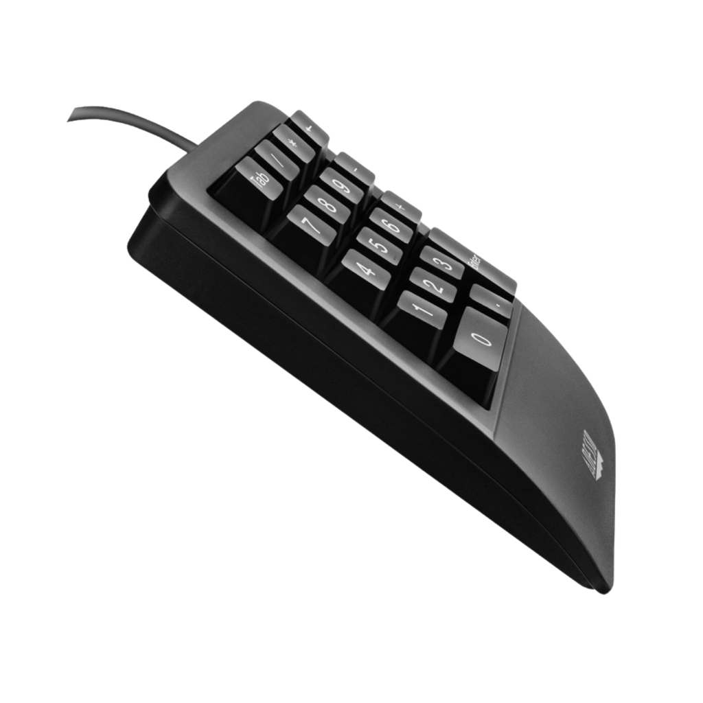 Adesso Teclado Numérico Antimicrobiano Impermeable con Descanso de Muñeca
