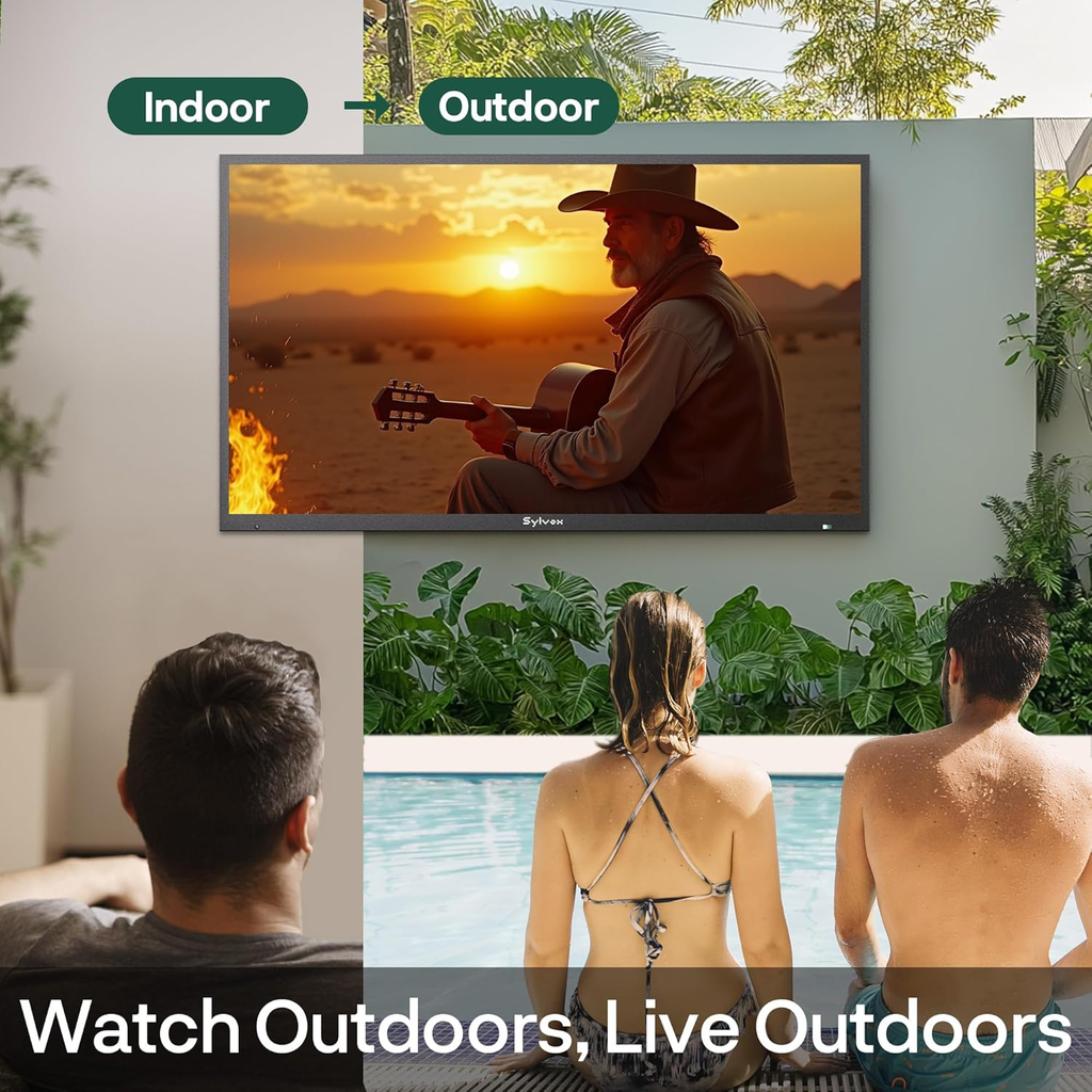 Pool Pro 2.0 65" QLED Full Sun Outdoor TV – 4K UHD, 2000 nits, Google TV, Clima Extremo, Ideal para Exteriores – OQ65A2KHGF