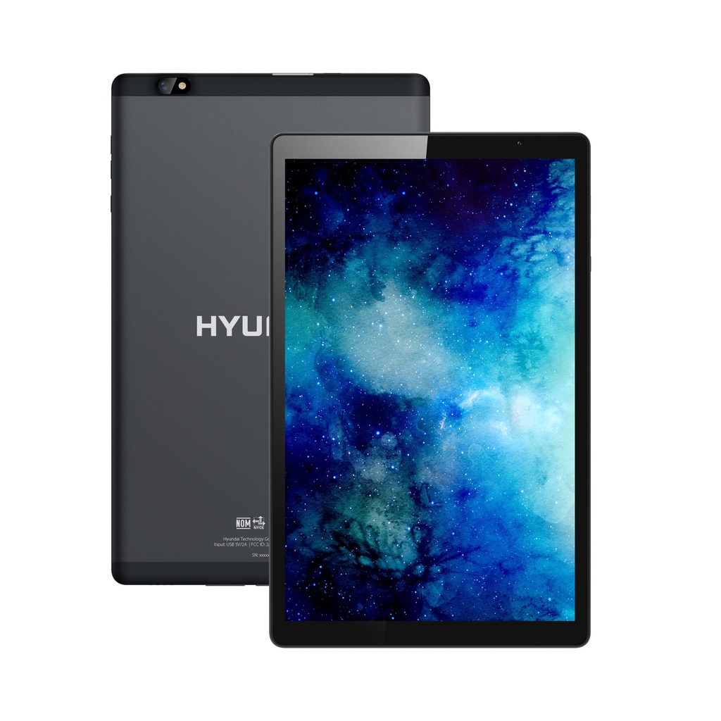 Hyundai HYtab Plus 10WB2, 10.1" HD IPS, Procesador Quad-Core, Android 13, 4GB/64GB, 5MP/8MP, Incluye Lápiz Táctil, Audífonos y Protector de Pantalla – Gris Espacial