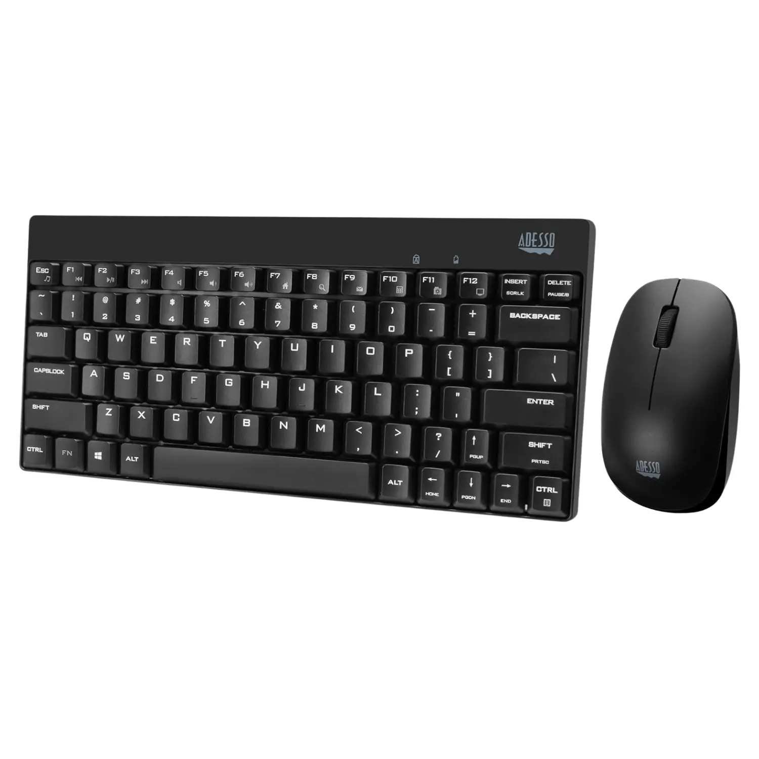 Adesso WKB-1100CB Mini Teclado y Mouse Inalámbricos Resistentes Derrames