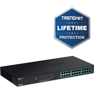 Conmutador Ethernet TRENDnet TPE-TG240G 24 - 10/100/1000Base-T - Nuevo - Conforme con normas TAA
