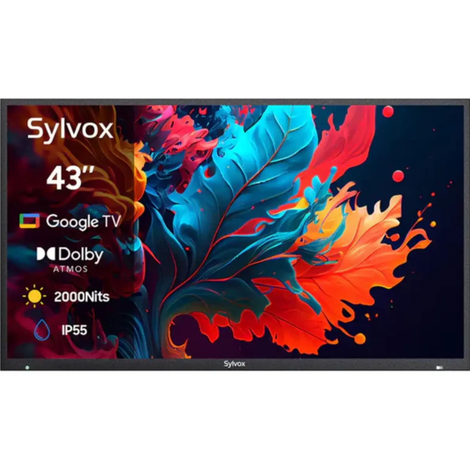 Pool Pro 2.0 43" QLED Outdoor TV Full Sun 2000 nits – Smart Google TV 4K UHD, Waterproof, Ultra Bright – Modelo OQ43A2KHGF