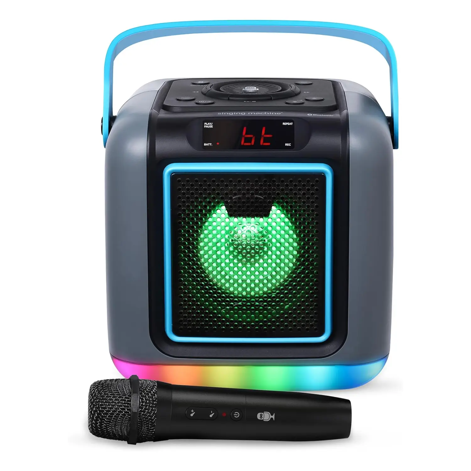 Cube One, Portable Bluetooth Karaoke System with Light Show