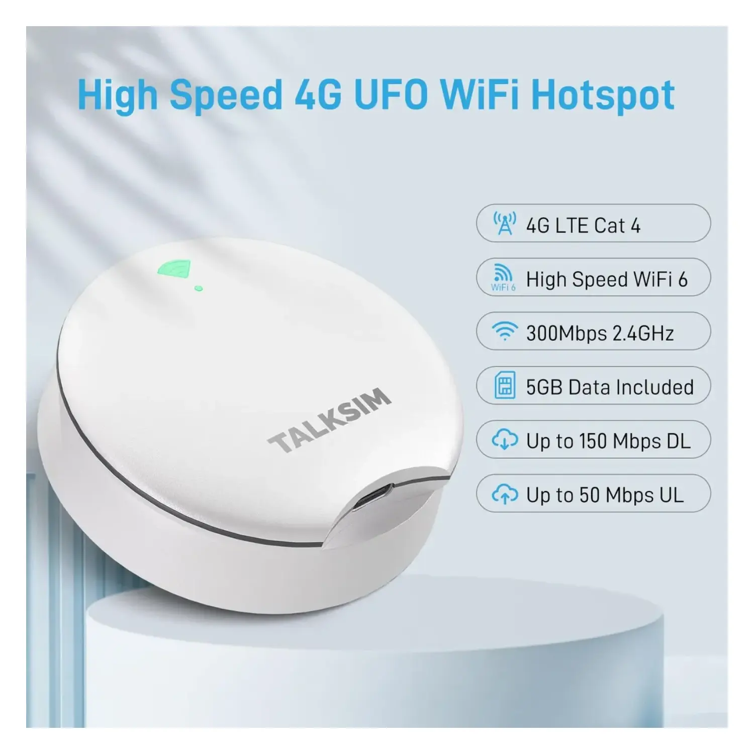 MiFi Hotspot 4G LTE Router WiFi Portátil Inalámbrico