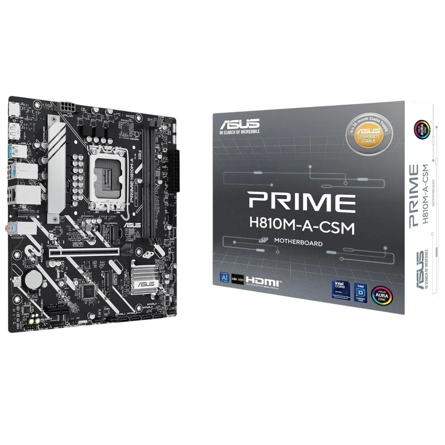 ASUS PRIME H810M-A-CSM Tarjeta Madre DDR5 Micro ATX Intel