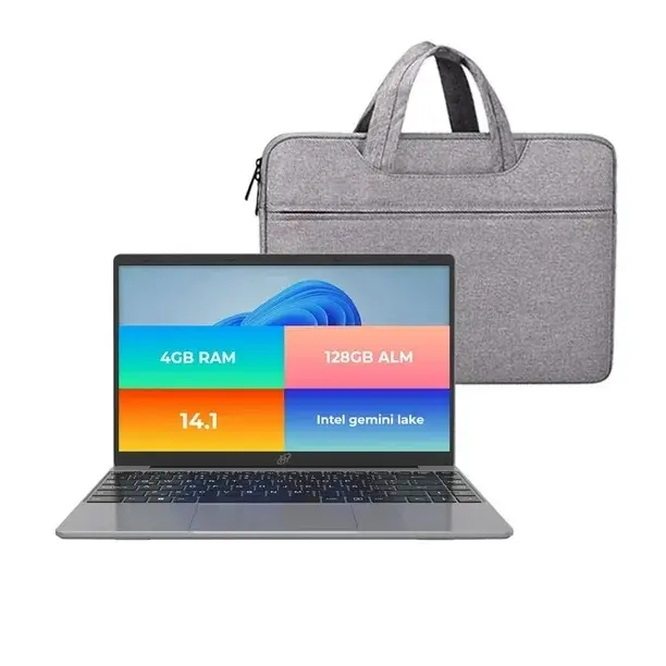 Laptop Hyundai HYbook 14.1" Intel Celeron N4020 4GB RAM 128GB Storage Win10 + Maletín Nuevo
