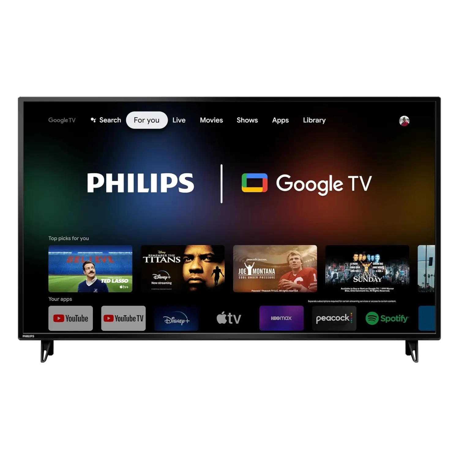 [55PUL7552/F7/NEW] Smart TV Philips 55" 4K Ultra HD 55PUL7552/F7 - Google TV, HDR10, Bluetooth y Asistente de Google Integrado