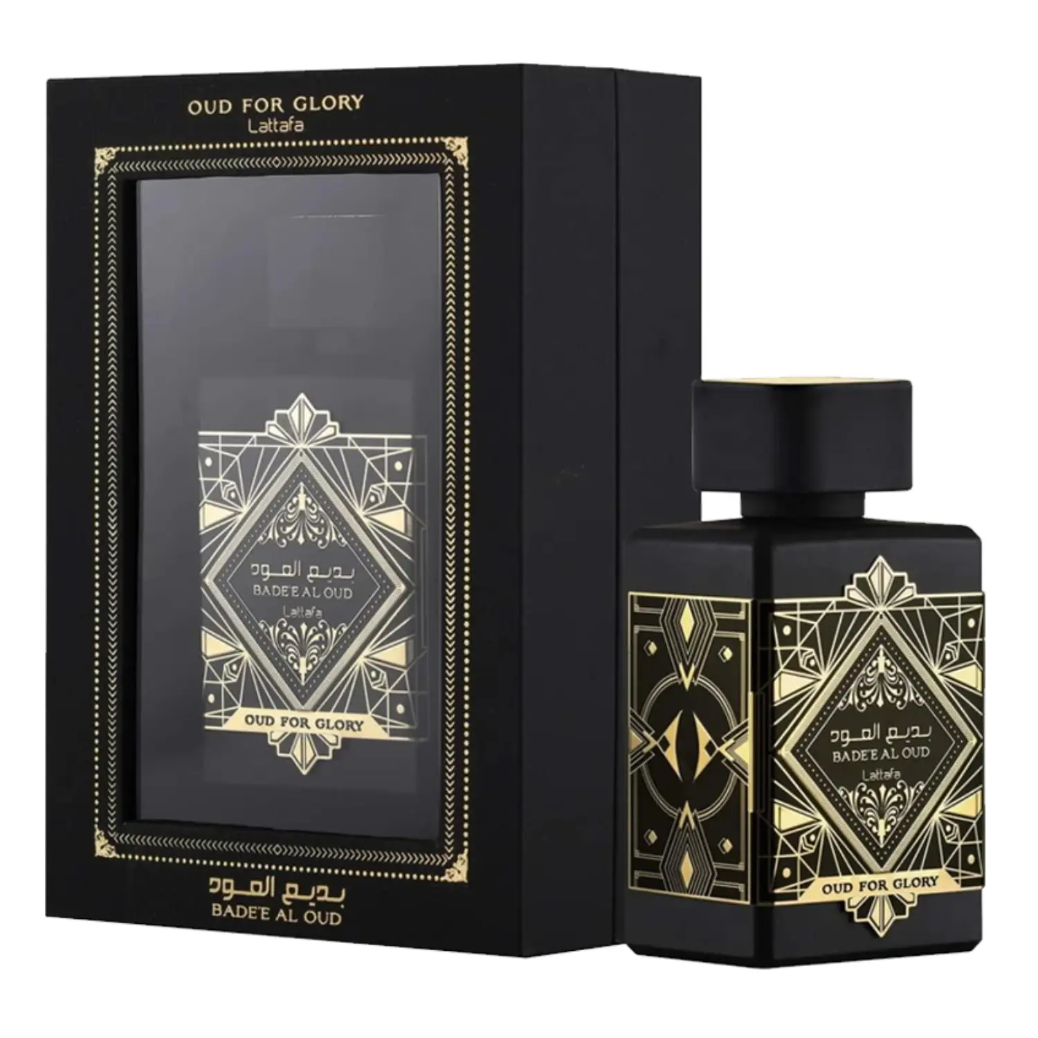 [6291107458328/NEW] Lattafa Bade'e Al Oud For Glory | 100ml EDP | Notas de Azafrán, Oud y Pachulí | Perfume Árabe de Lujo | Nuevo