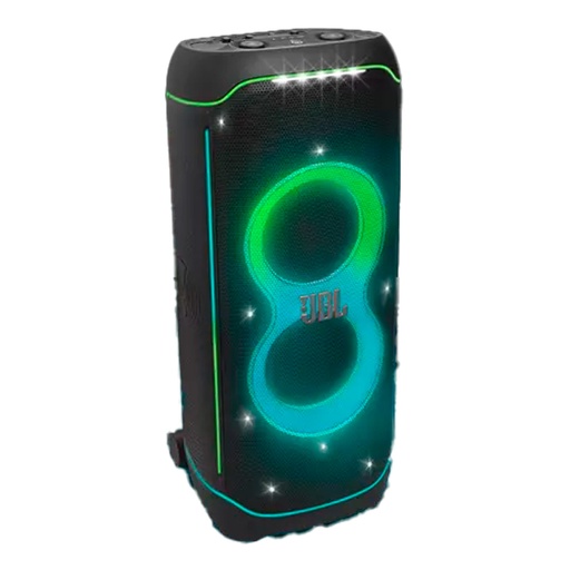[JBLPARTYBOXULTAM/NEW] JBL Partybox Ultimate - Multi Purpose Party Speaker, with Wi-fi & Bluetooth Connectivity, Lightshow, IPx4 Slashproof, Dual Mic & Guitar Inputs, Handle & Sturdy Wheels, Black