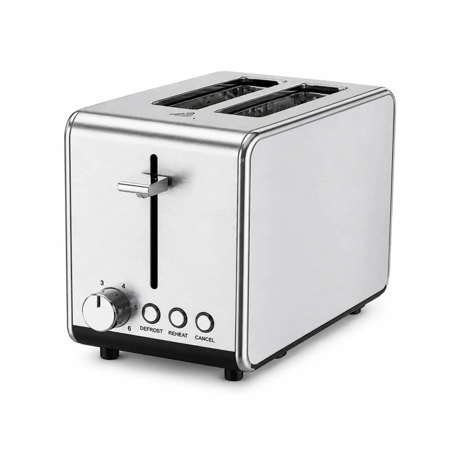[77499/NEW] Zenith 77499 - Tostador de 2 Rebanadas con Ranuras Extra Anchas, Acero Inoxidable con Ajuste de Dorado y Bandeja de Migas Removible