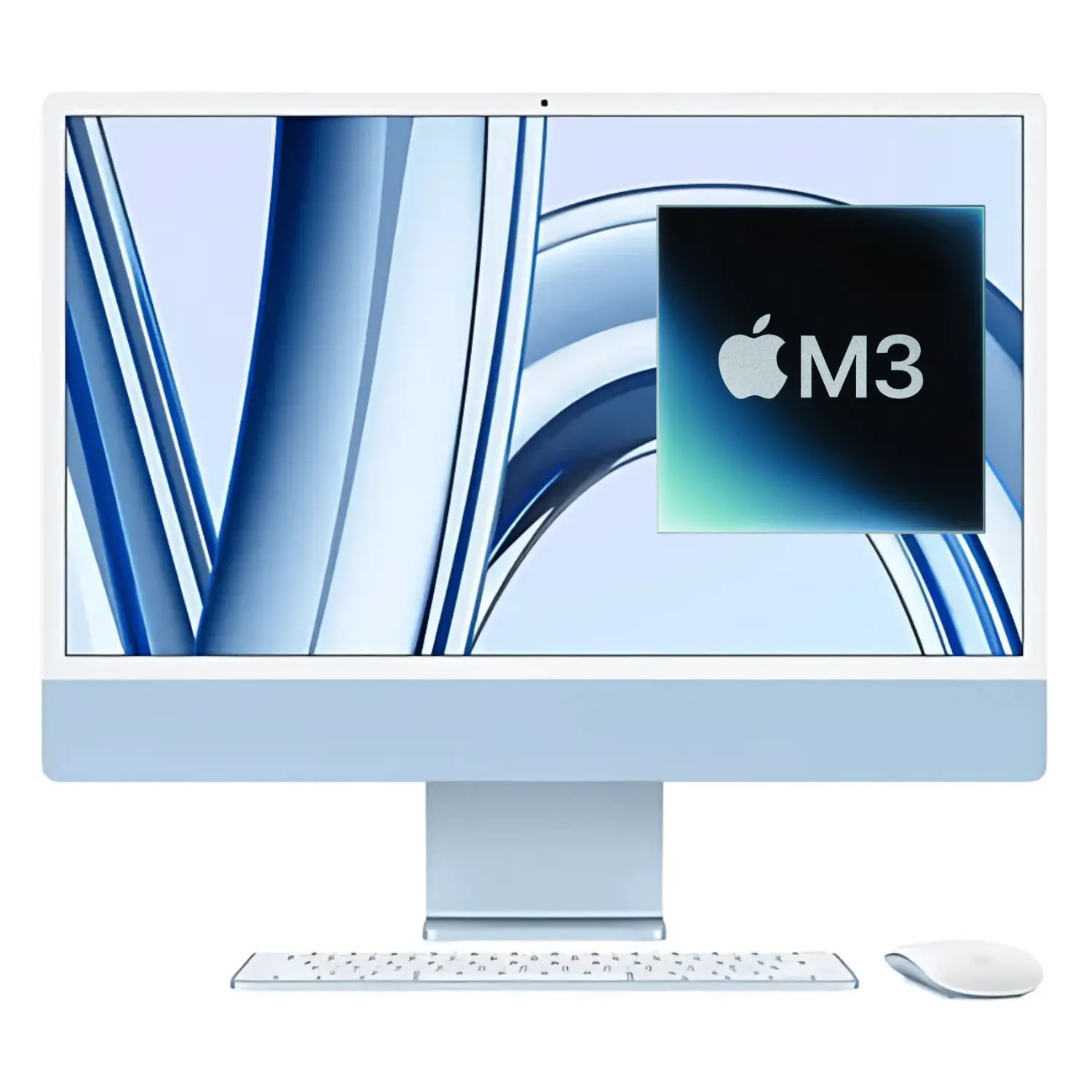[MQRK3CI/A/NEW] Apple iMac 24" M3 8GB RAM 512GB SSD 4.5K Retina Plata Español Chile