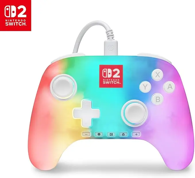 [NSGP0524-01/NEW] PowerA Advantage Wired Controller for Nintendo Switch 2 with Lumectra - White