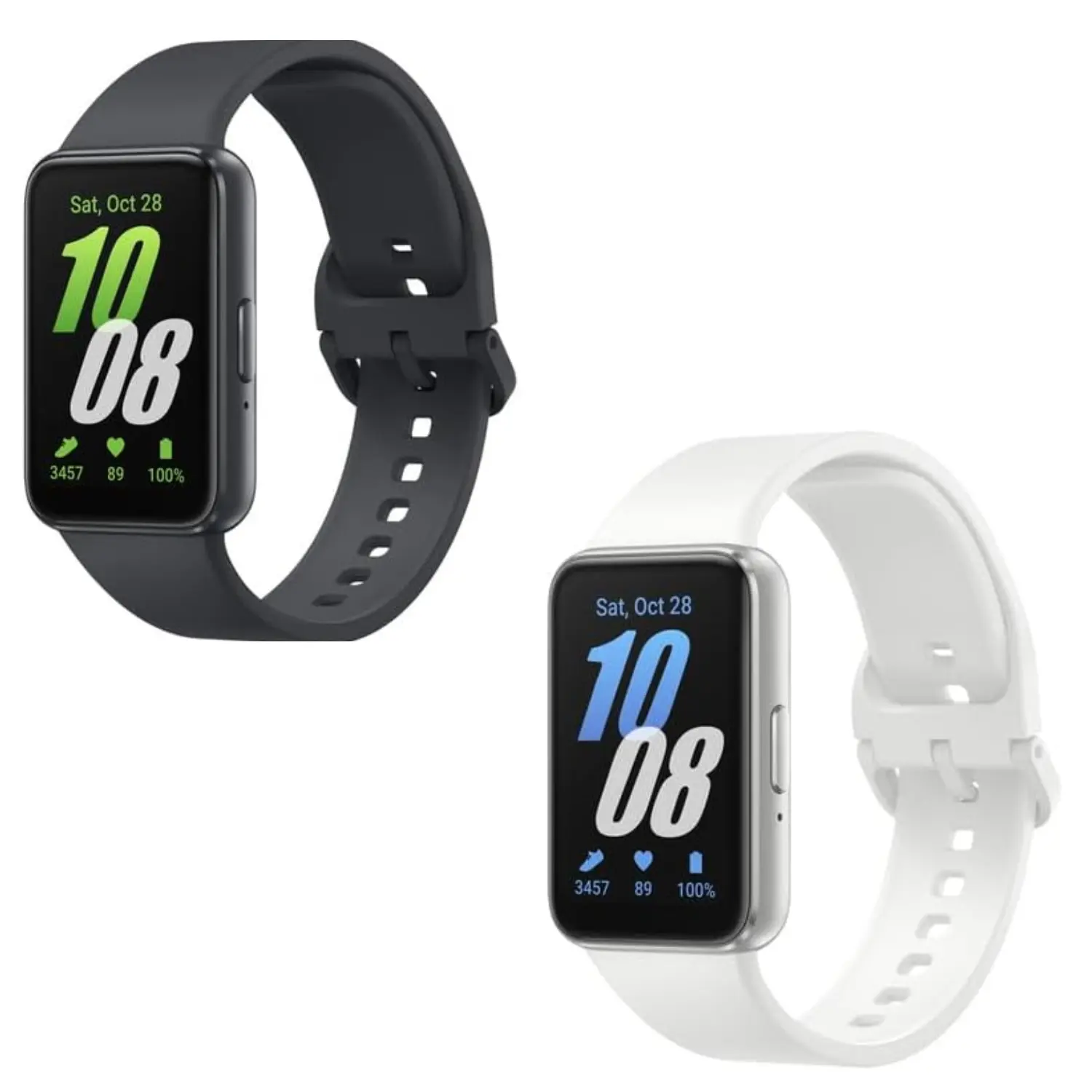 [SM-R390NZAAMXO/SM-R390NZSAMXO/BDL/NEW] Paquete 2 Samsung Galaxy Fit3 | Colores Graphite y Silver | Pantalla 1.6" AMOLED | 13 Días de Batería | Monitoreo de Salud y Sueño